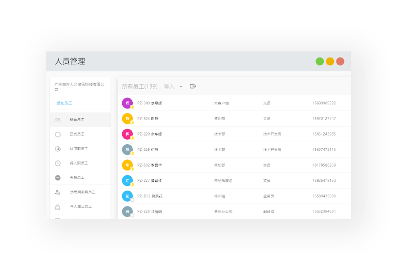 人事组织管理软件